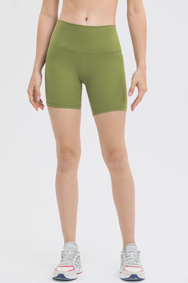 AgeFit High Waist Training Shorts - Flattering Fit