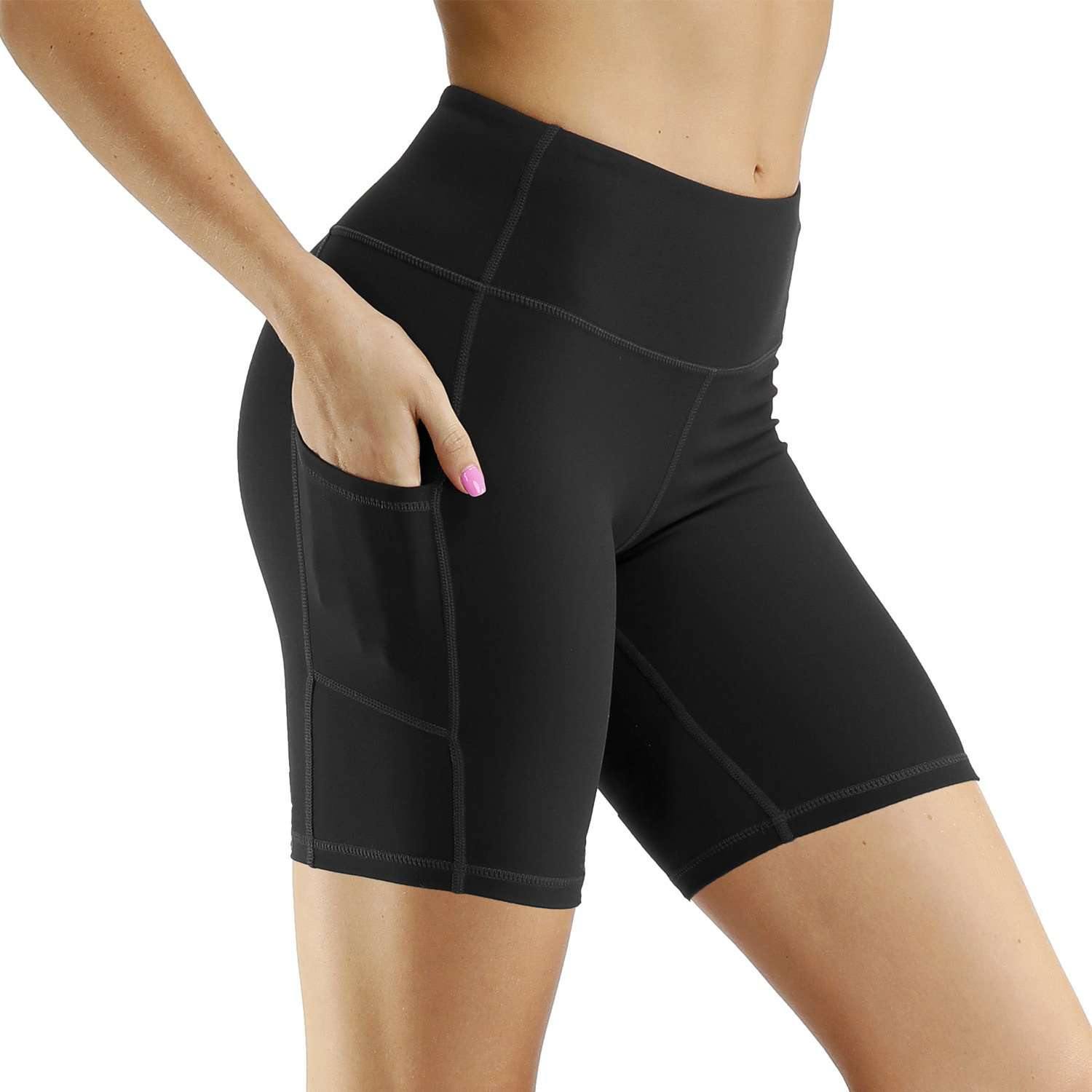 NovaFlex Performance Biker Shorts With Pockets - Phone Keys