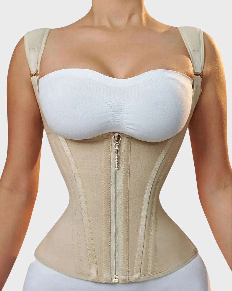 VitalFit Double Waistband Corset Vest - Boosts Core Sweat