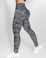 FlexiFit Butt Lifting Cargo Leggings - High Waist Support